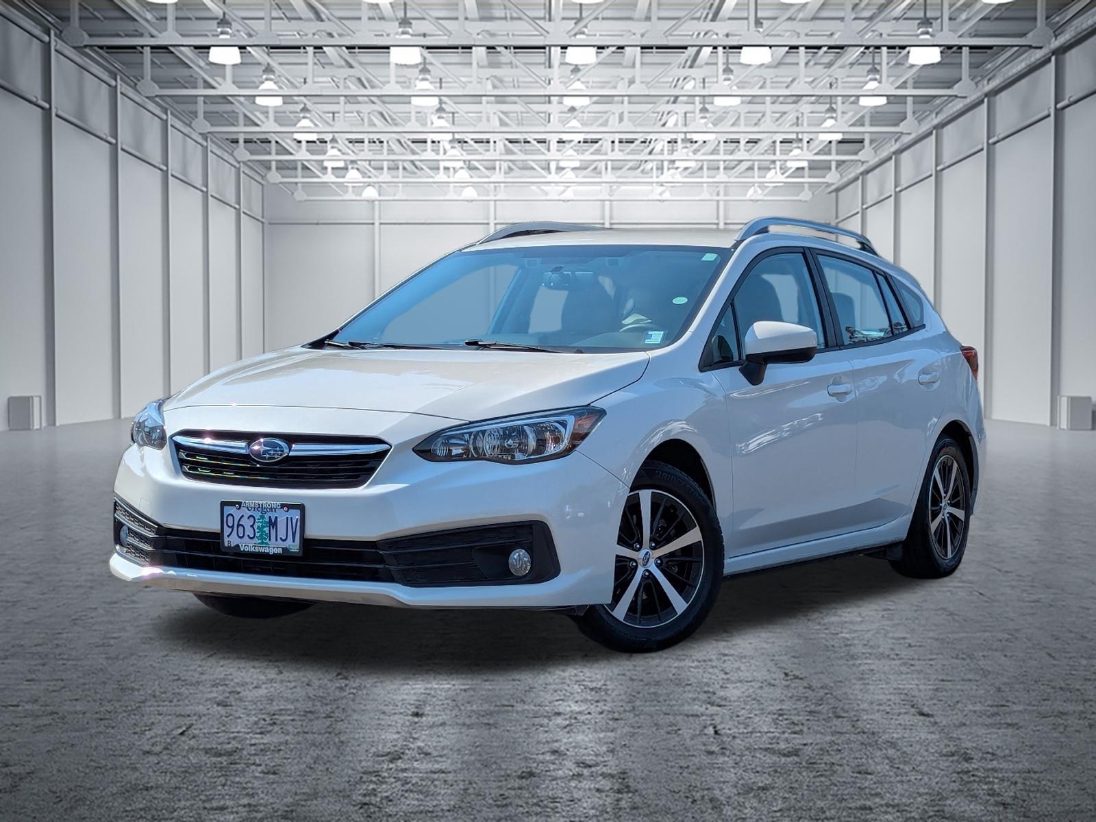 Crystal White Pearl 2020 Subaru Impreza Hatchback All-Wheel Drive Continuously Variable Transmission