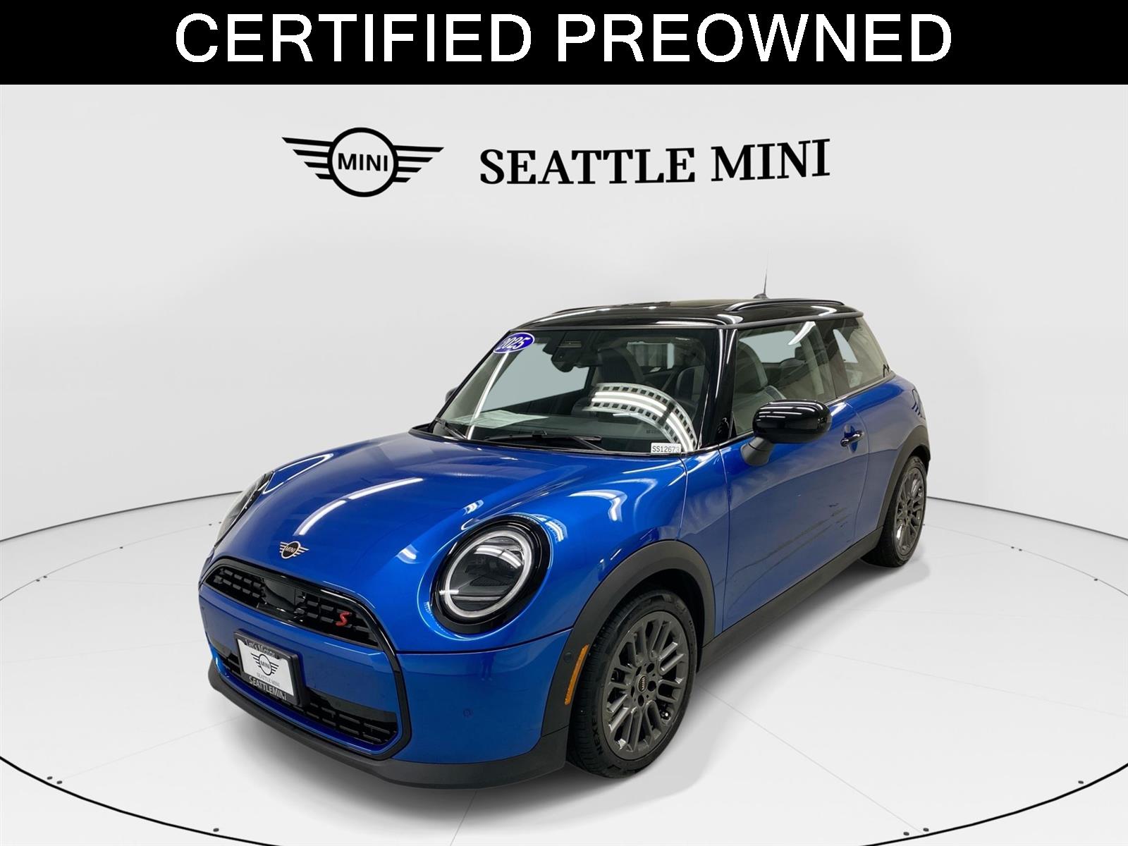 Icy Sunshine Blue Metallic 2025 MINI Cooper Hatchback Front-Wheel Drive 7-Speed Automatic