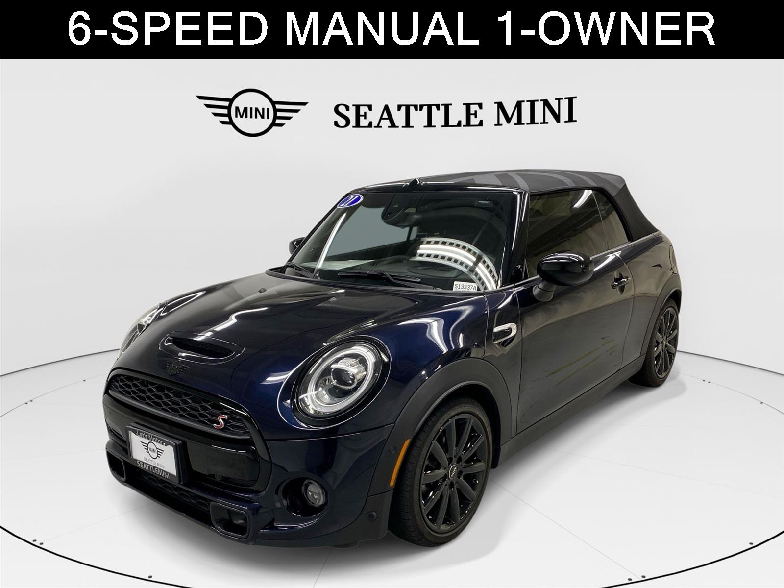MINI Yours Enigmatic Black Metallic 2021 MINI Cooper S Convertible FWD Convertible Front-Wheel Drive 7-Speed Automatic