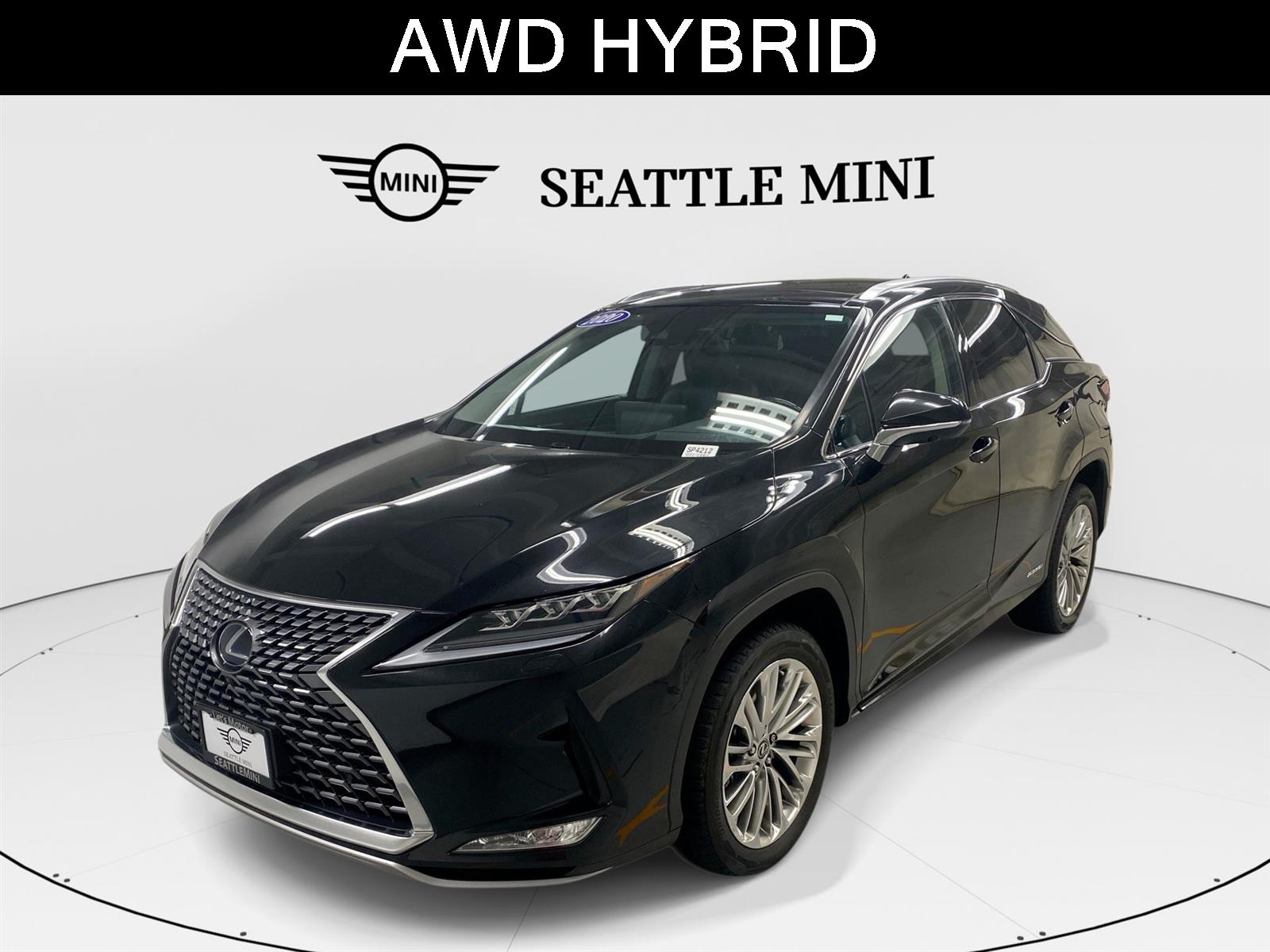 Black (Caviar) 2020 Lexus RX Hybrid 450h AWD SUV / Crossover All-Wheel Drive Continuously Variable Transmission