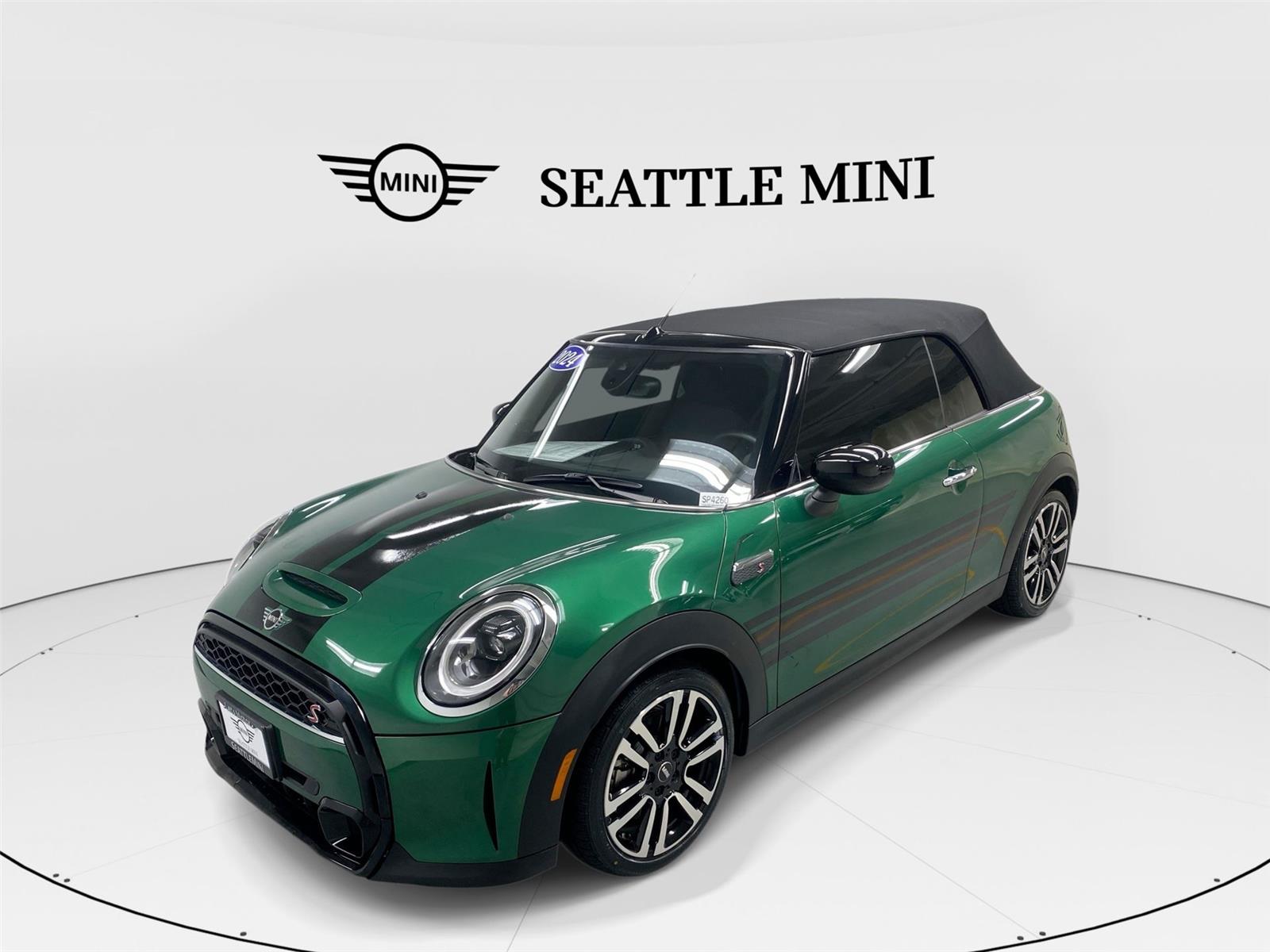 British Racing Green IV Metallic 2024 MINI Cooper S Convertible FWD Convertible Front-Wheel Drive Automatic