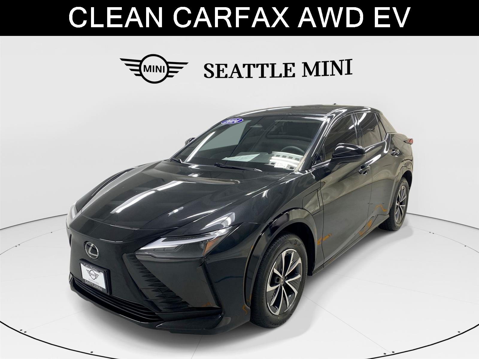 Black (Caviar) 2024 Lexus RZ 450e Premium AWD with 18 inch Wheels SUV / Crossover All-Wheel Drive 1-Speed Automatic