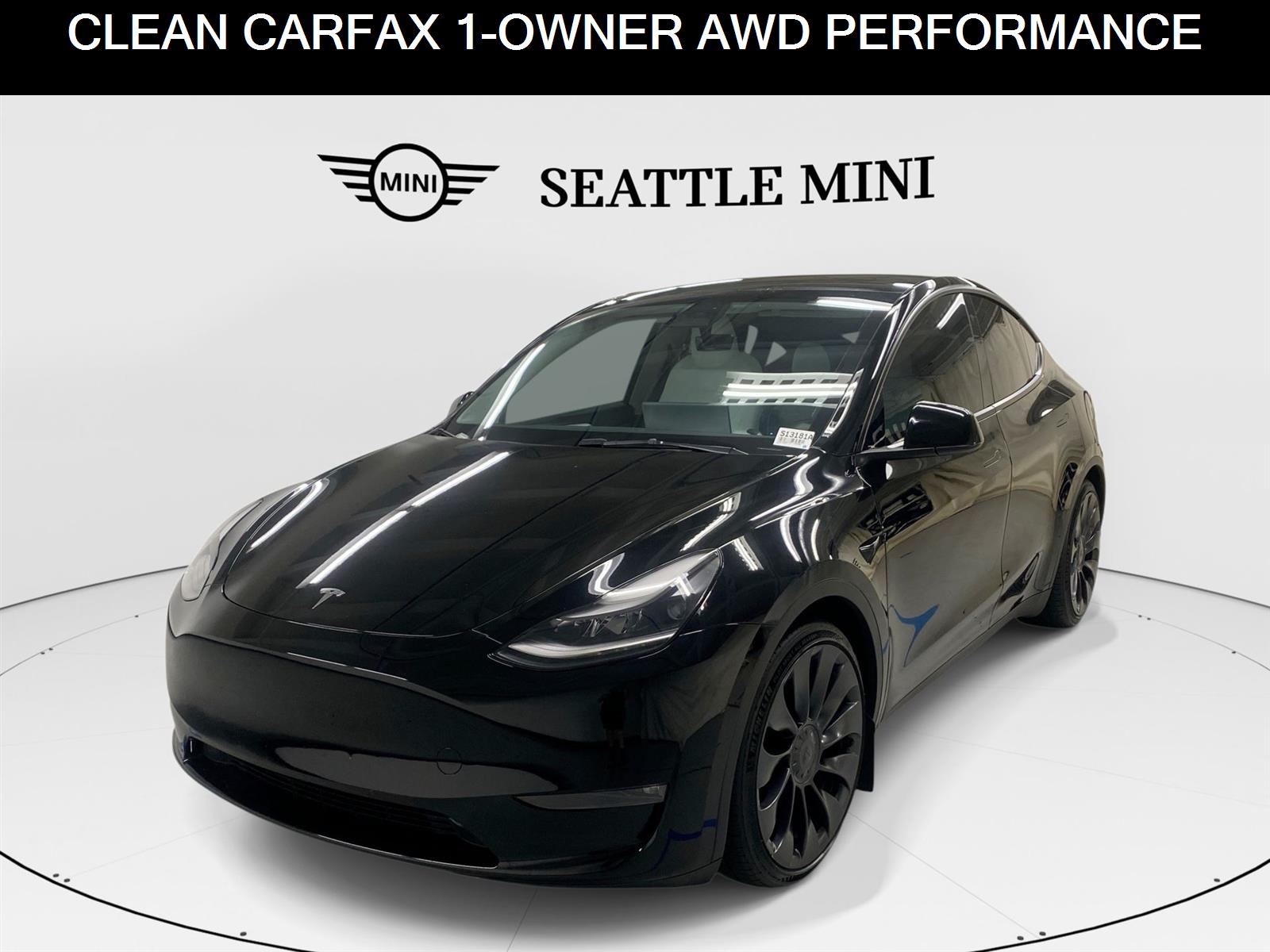 Solid Black 2023 Tesla Model Y SUV / Crossover All-Wheel Drive 1-Speed Automatic