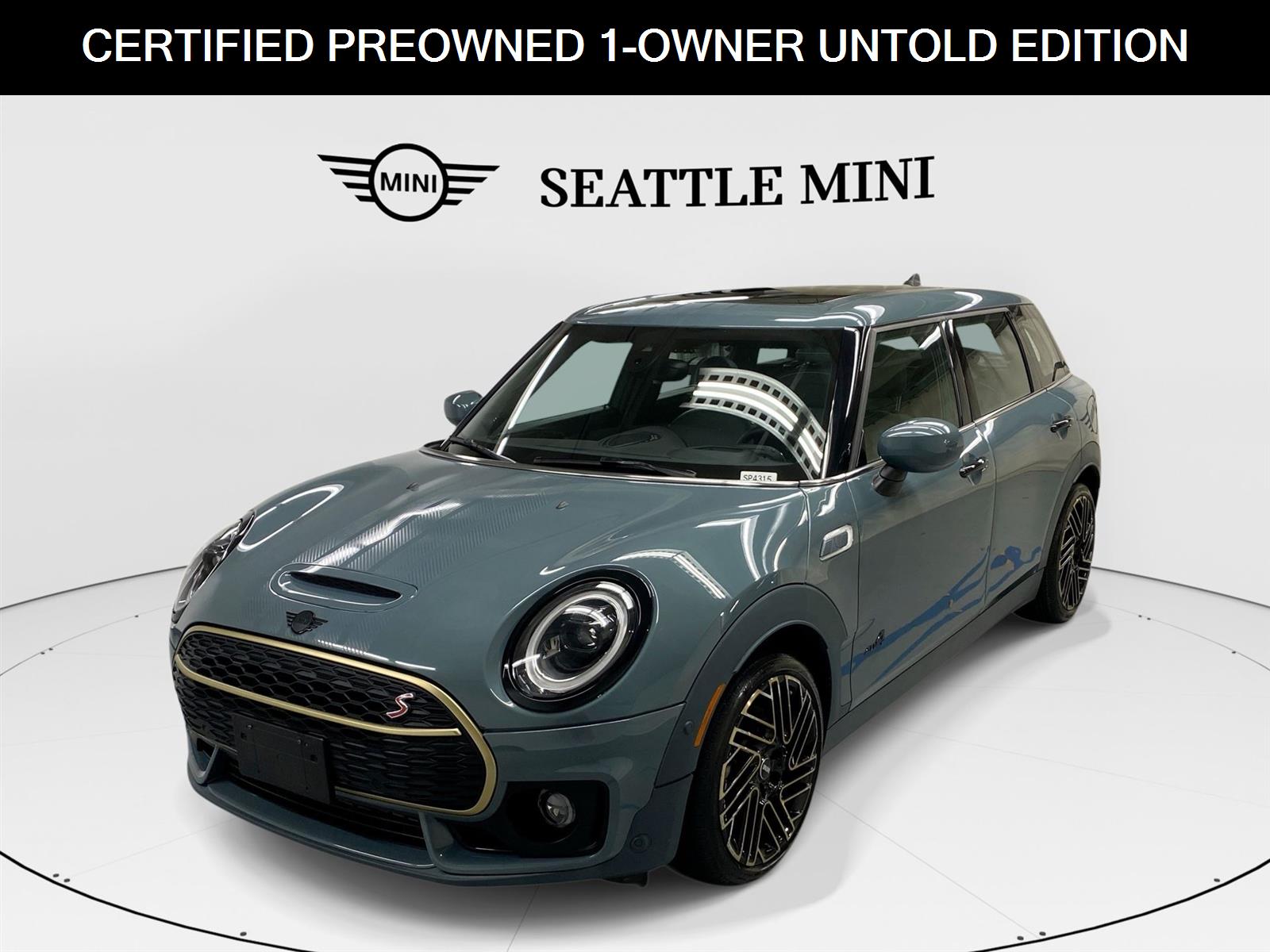 Sage Green Metallic 2024 MINI Cooper Clubman Wagon All-Wheel Drive 8-Speed Automatic