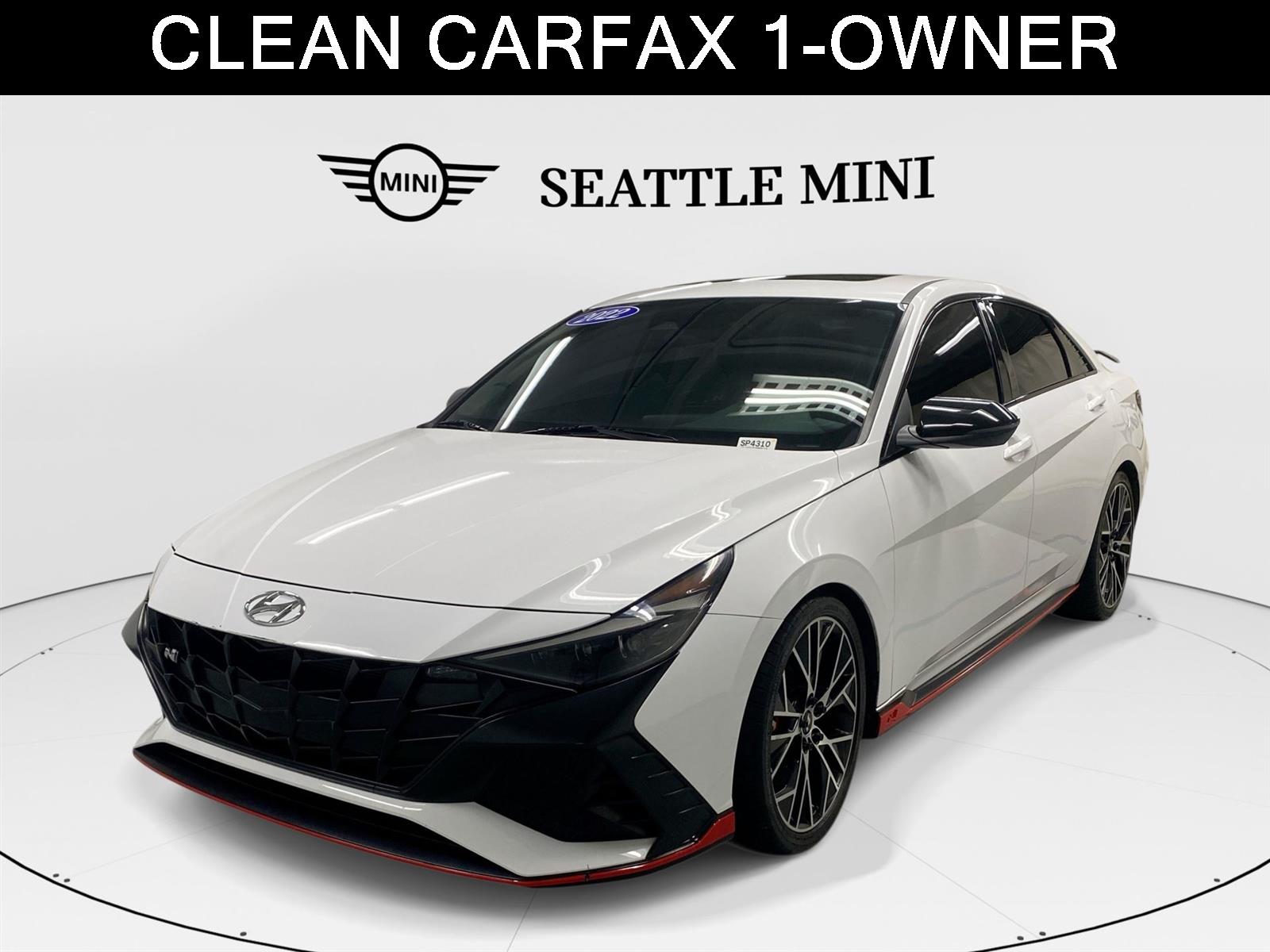 Ceramic White 2022 Hyundai Elantra N Sedan Front-Wheel Drive Manual