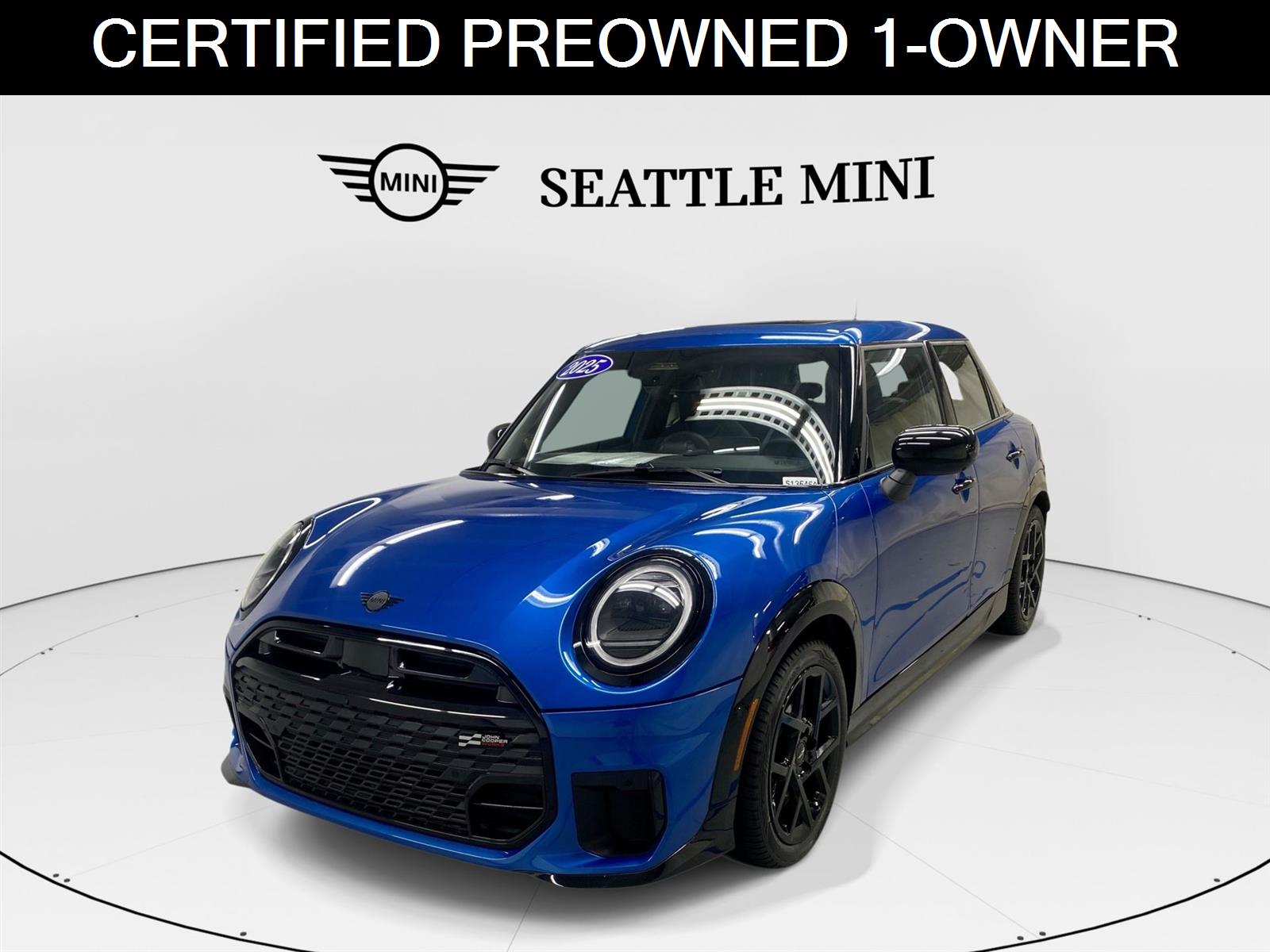 Icy Sunshine Blue Metallic 2025 MINI Cooper Hatchback Front-Wheel Drive 7-Speed Automatic