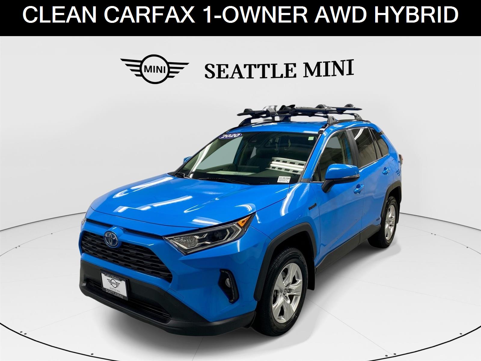 Blue Flame 2020 Toyota RAV4 Hybrid SUV / Crossover All-Wheel Drive Continuously Variable Transmission