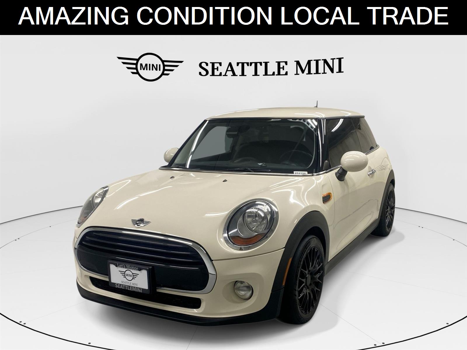 White 2017 MINI Cooper Hatchback  Automatic