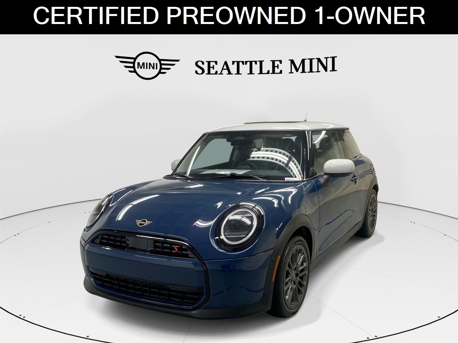 Indigo Sunset Blue Metallic 2025 MINI Cooper Hatchback Front-Wheel Drive 7-Speed Automatic