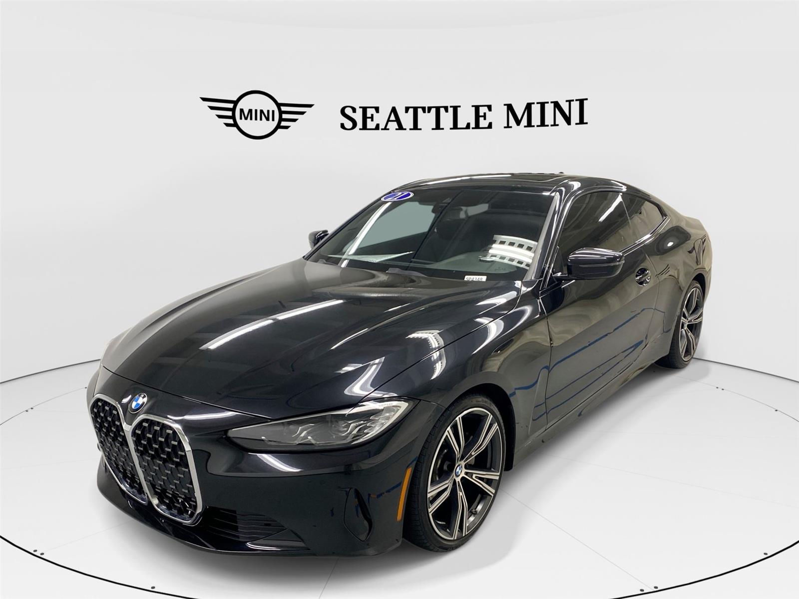 Black Sapphire Metallic 2021 BMW 4 Series Coupe Rear-Wheel Drive 8-Speed Automatic