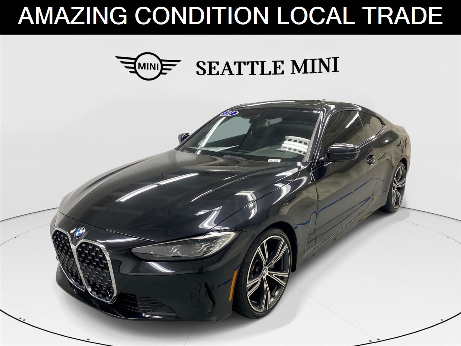 Black Sapphire Metallic 2021 BMW 4 Series Coupe Rear-Wheel Drive 8-Speed Automatic