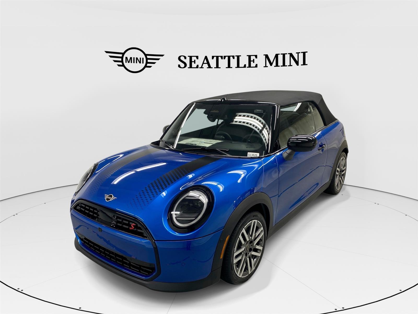 Icy Sunshine Blue Metallic 2026 MINI Cooper Convertible Front-Wheel Drive 7-Speed Automatic