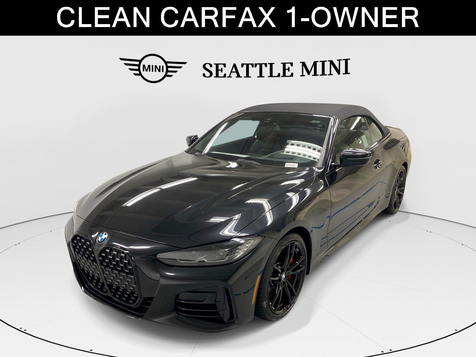 Black Sapphire Metallic 2023 BMW 4 Series Convertible Rear-Wheel Drive 8-Speed Automatic