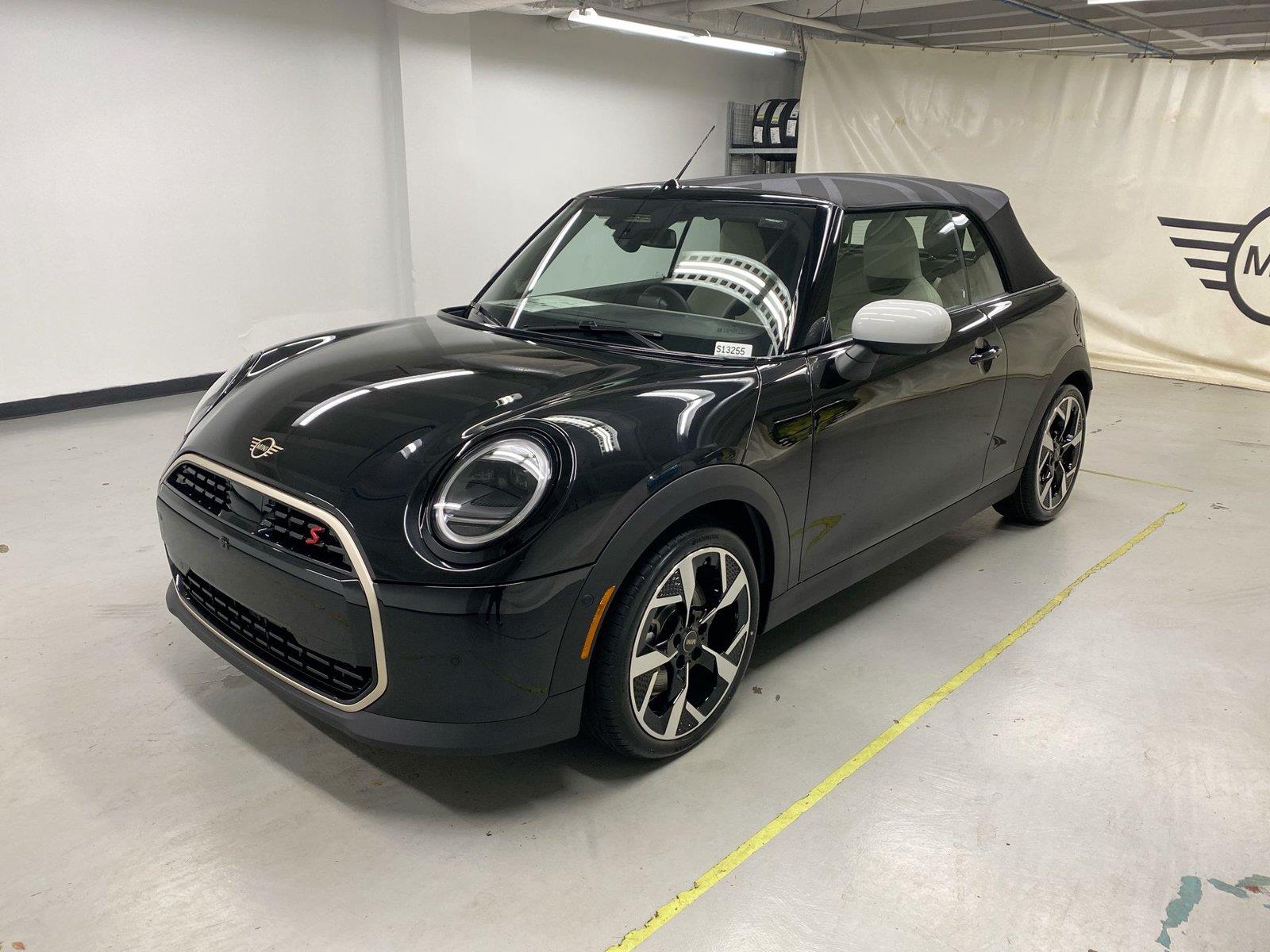 Midnight Black II Metallic 2026 MINI Cooper Convertible Front-Wheel Drive 7-Speed Automatic