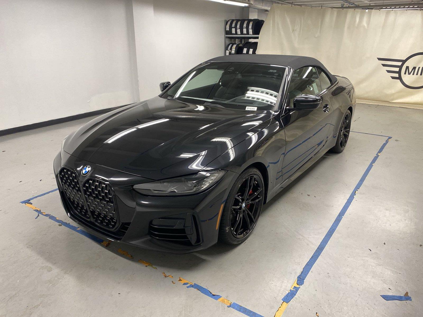 Black Sapphire Metallic 2023 BMW 4 Series Convertible Rear-Wheel Drive 8-Speed Automatic
