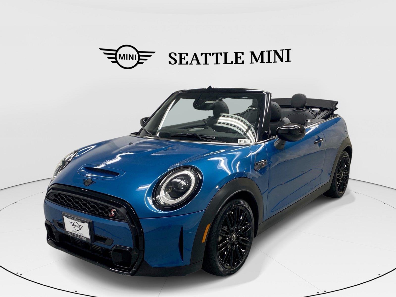 Island Blue Metallic 2023 MINI Cooper Convertible Front-Wheel Drive 7-Speed Dual Clutch