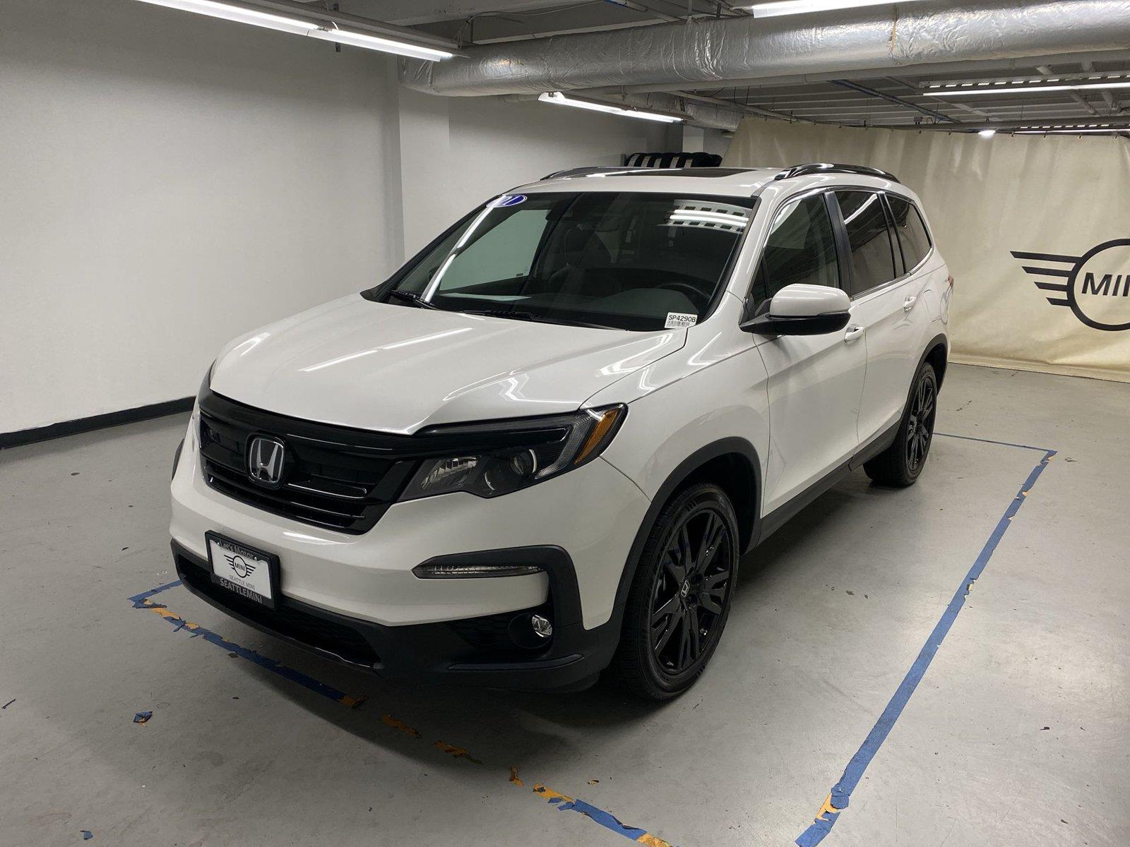 Platinum White Pearl 2021 Honda Pilot SUV / Crossover All-Wheel Drive 9-Speed Automatic