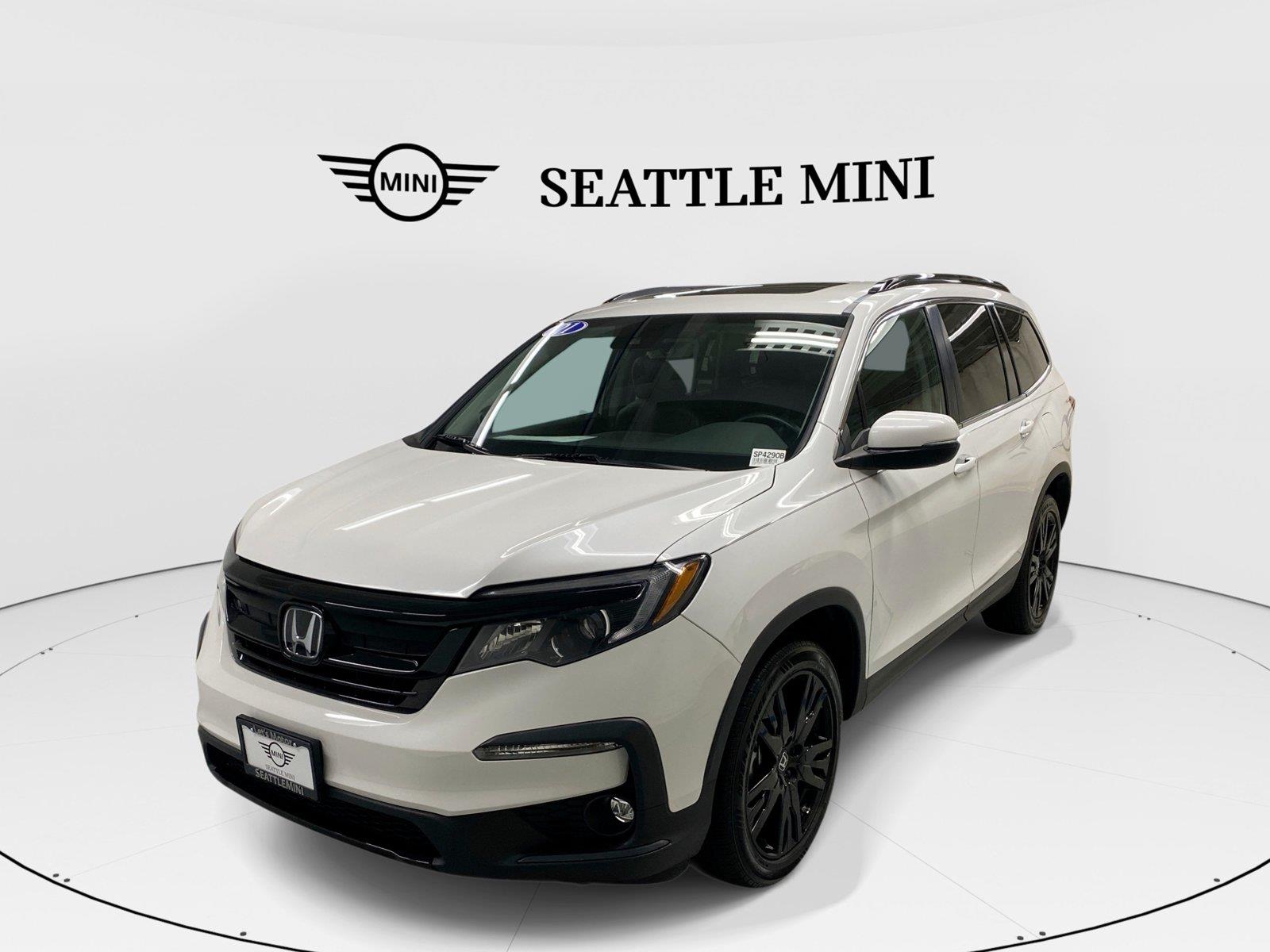 Platinum White Pearl 2021 Honda Pilot SUV / Crossover All-Wheel Drive 9-Speed Automatic