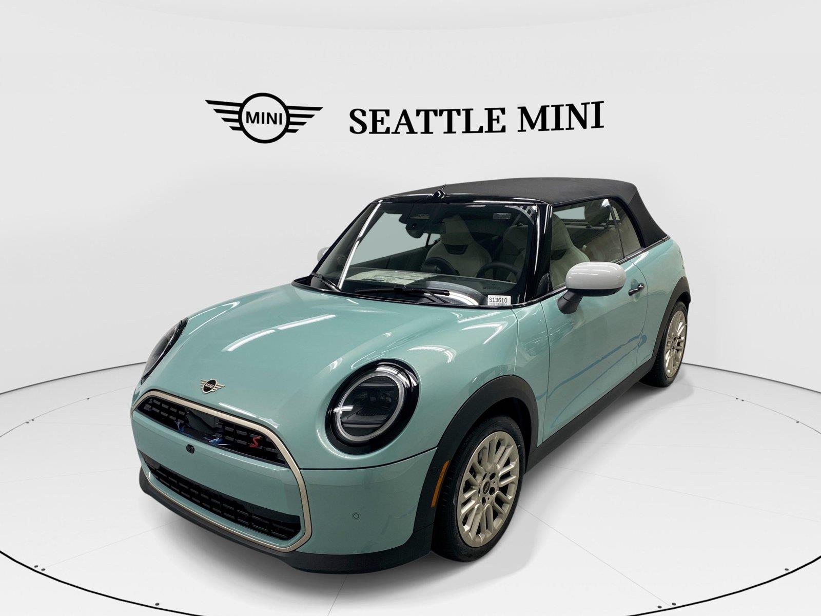 Ocean Wave Green Metallic 2026 MINI Cooper Convertible Front-Wheel Drive 7-Speed Automatic