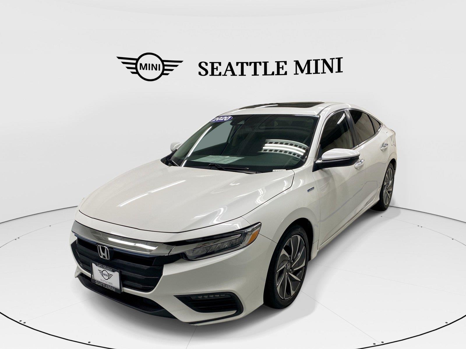 Platinum White Pearl 2020 Honda Insight Sedan Front-Wheel Drive Continuously Variable Transmission