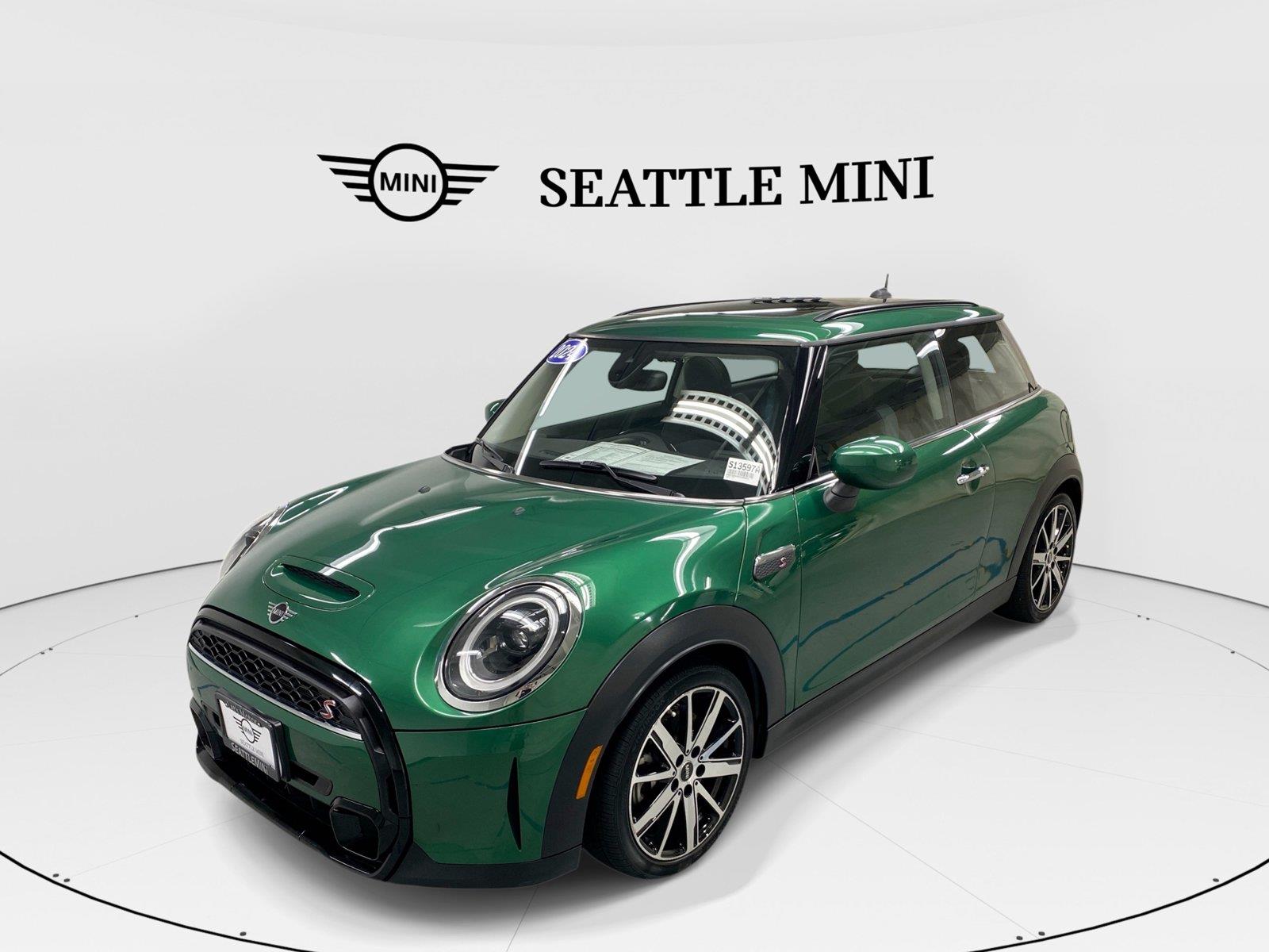 British Racing Green IV Metallic 2024 MINI Cooper Hatchback Front-Wheel Drive 7-Speed Automatic