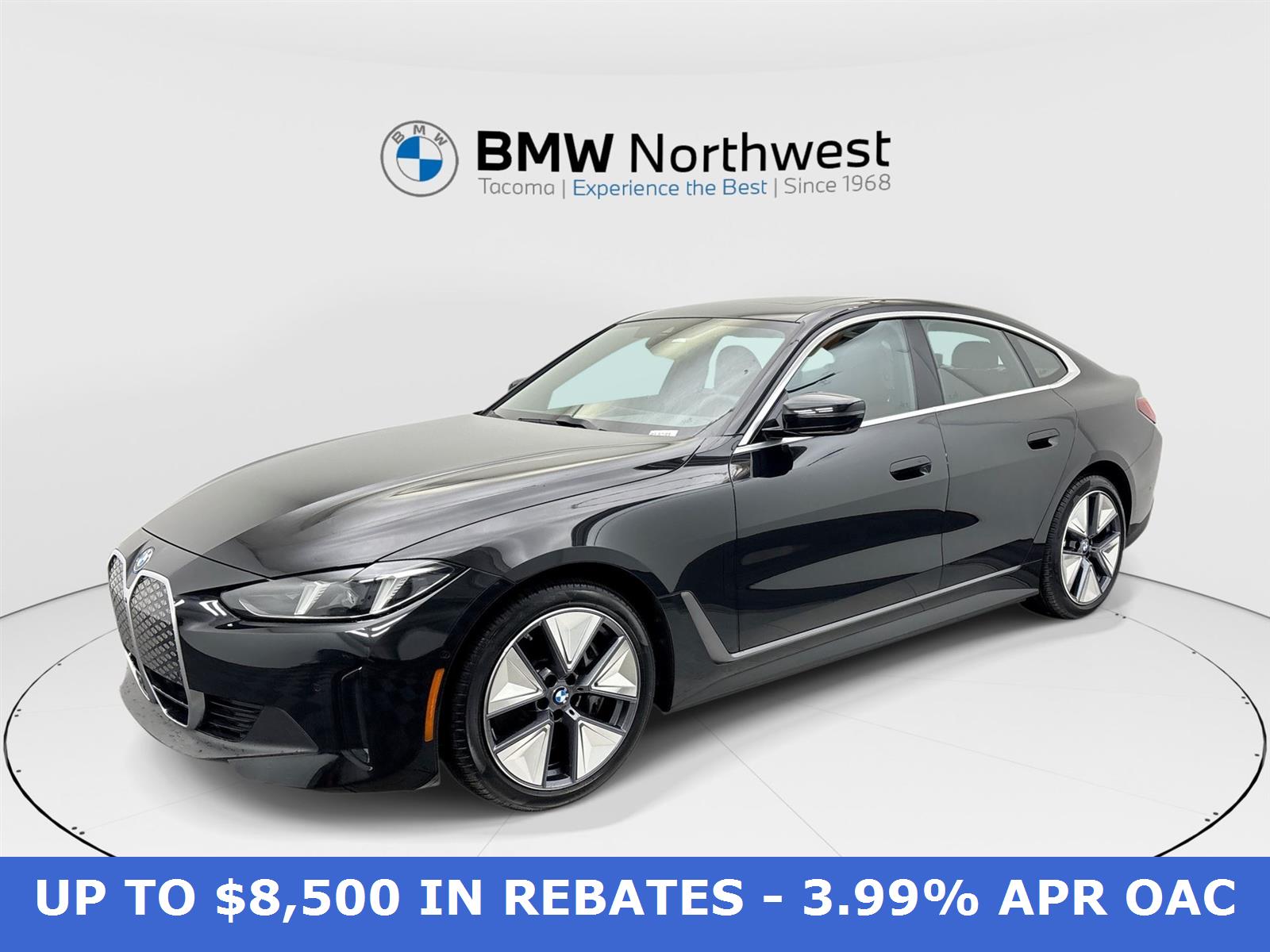Black Sapphire Metallic 2025 BMW i4 xDrive40 Gran Coupe AWD Sedan All-Wheel Drive 1-Speed Automatic