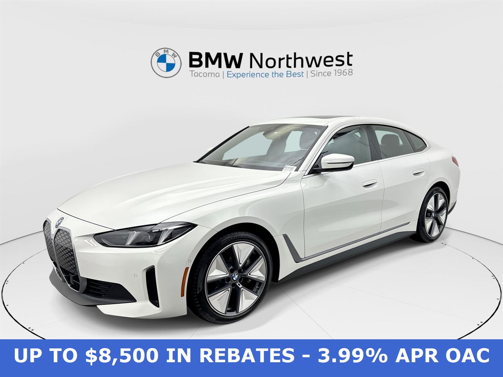 Alpine White 2025 BMW i4 xDrive40 Gran Coupe AWD Sedan All-Wheel Drive 1-Speed Automatic