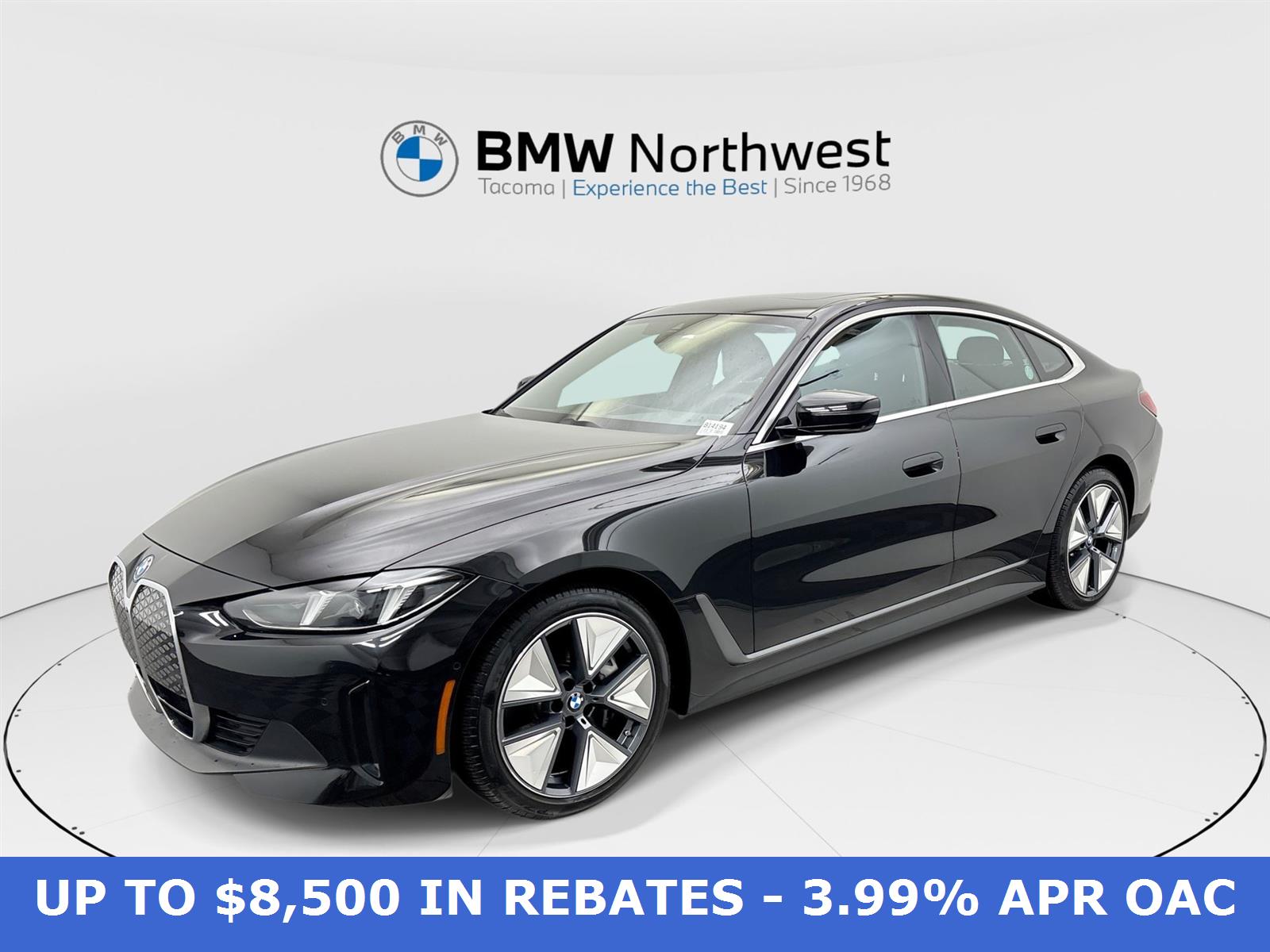 Black Sapphire Metallic 2025 BMW i4 xDrive40 Gran Coupe AWD Sedan All-Wheel Drive 1-Speed Automatic