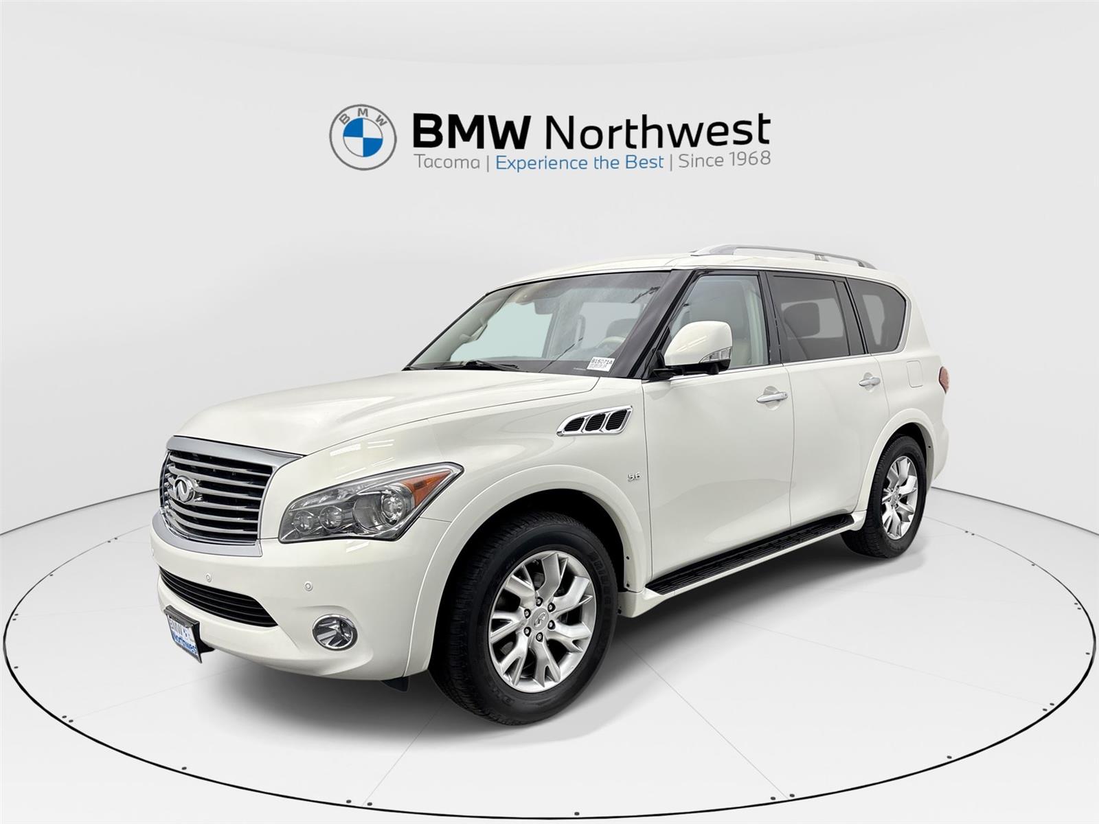 Moonlight White 2014 INFINITI QX80 SUV / Crossover 7-Speed Automatic