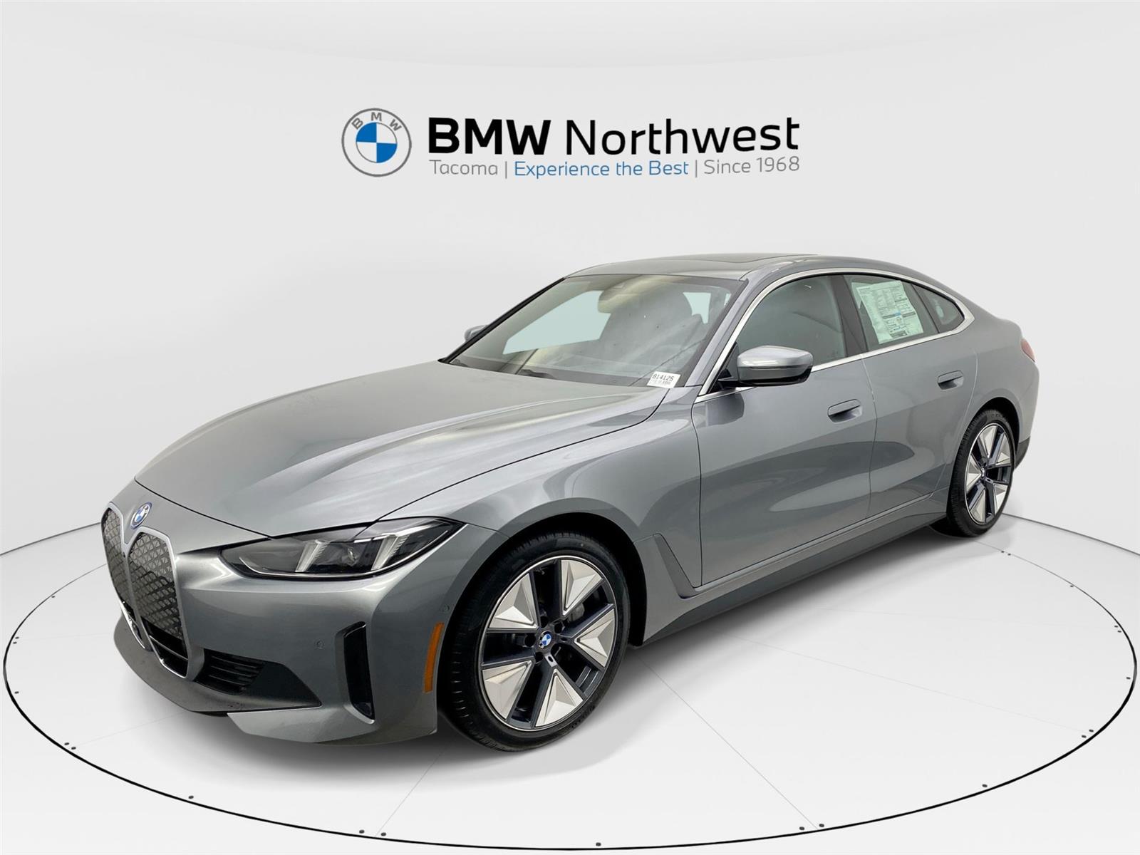 Gray (Skyscraper Grey Metallic) 2025 BMW i4 xDrive40 Gran Coupe AWD Sedan All-Wheel Drive 1-Speed Automatic