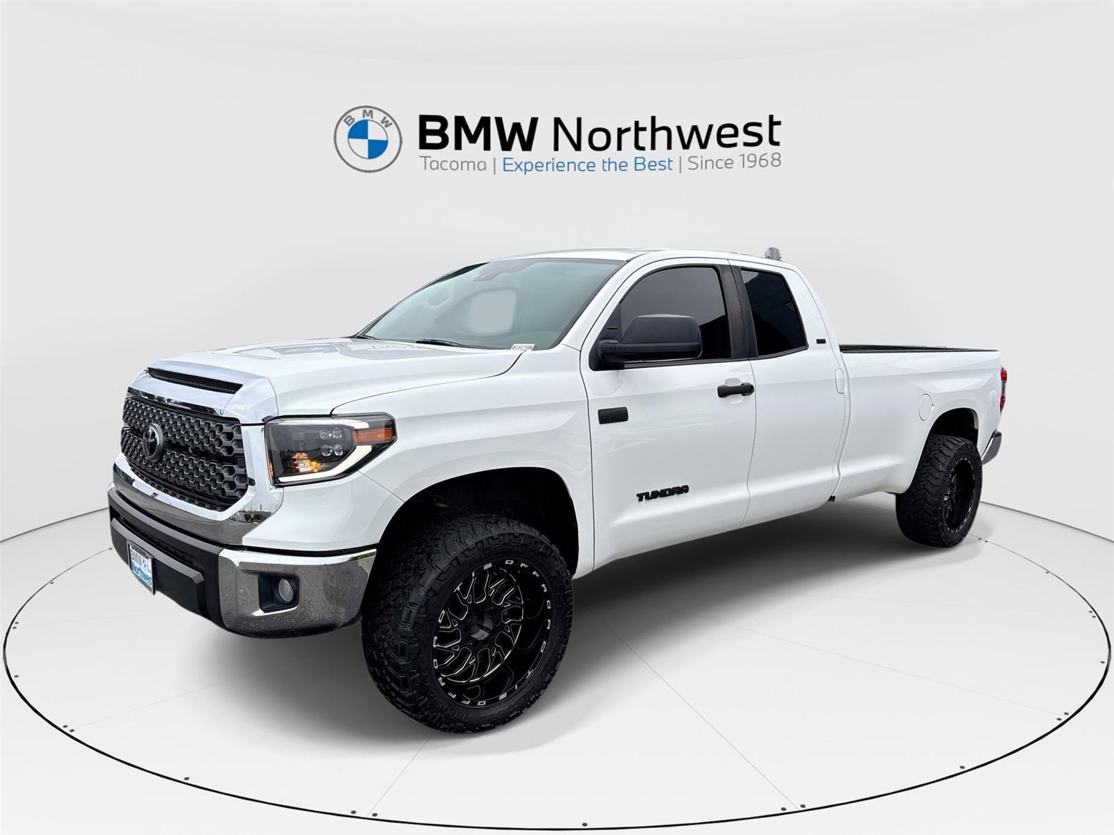 Super White 2020 Toyota Tundra SR5 Double Cab LB 4WD Pickup Truck Four-Wheel Drive 6-Speed Automatic
