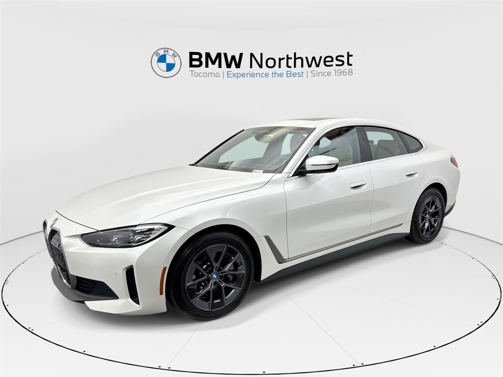 Mineral White Metallic 2023 BMW i4 eDrive40 Gran Coupe RWD Sedan Rear-Wheel Drive 1-Speed Automatic