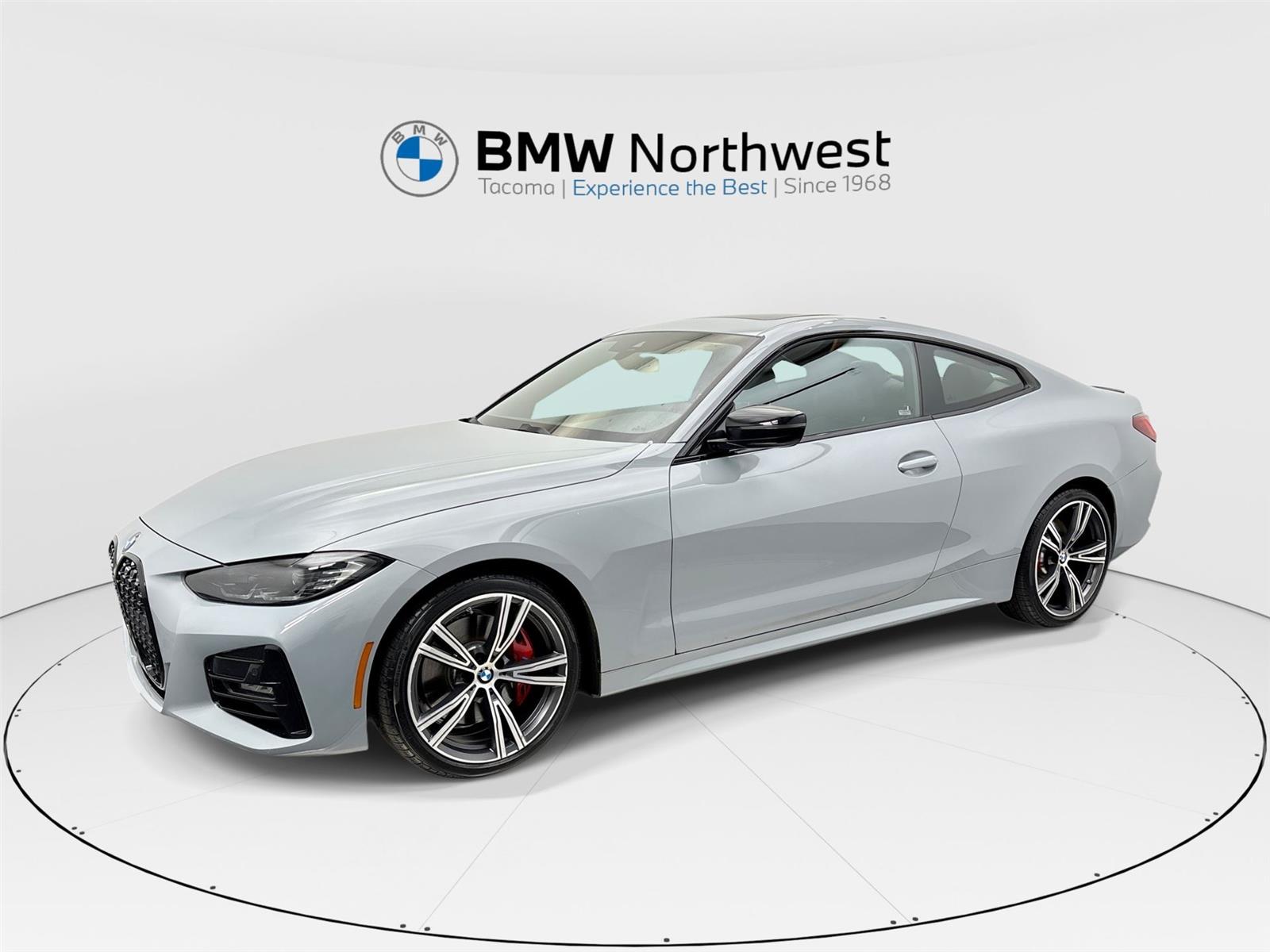 Gray (Brooklyn Grey Metallic) 2023 BMW 4 Series Coupe All-Wheel Drive 8-Speed Automatic