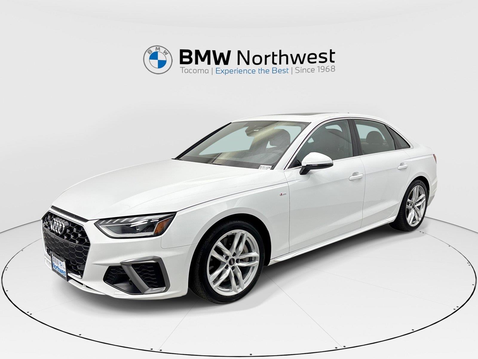 Arkona White 2024 Audi A4 Sedan All-Wheel Drive 7-Speed Automatic