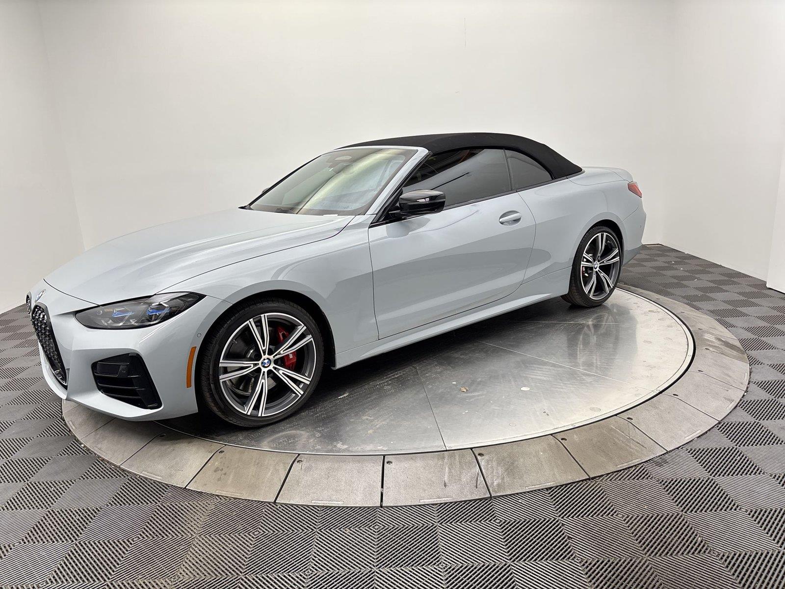 Gray (Brooklyn Grey Metallic) 2024 BMW 4 Series Convertible All-Wheel Drive 8-Speed Automatic
