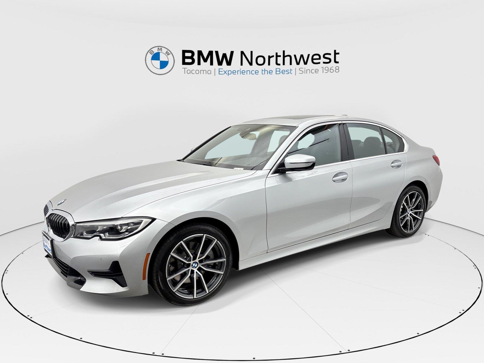 Glacier Silver Metallic 2019 BMW 3 Series Sedan Rear-Wheel Drive 8-Speed Automatic