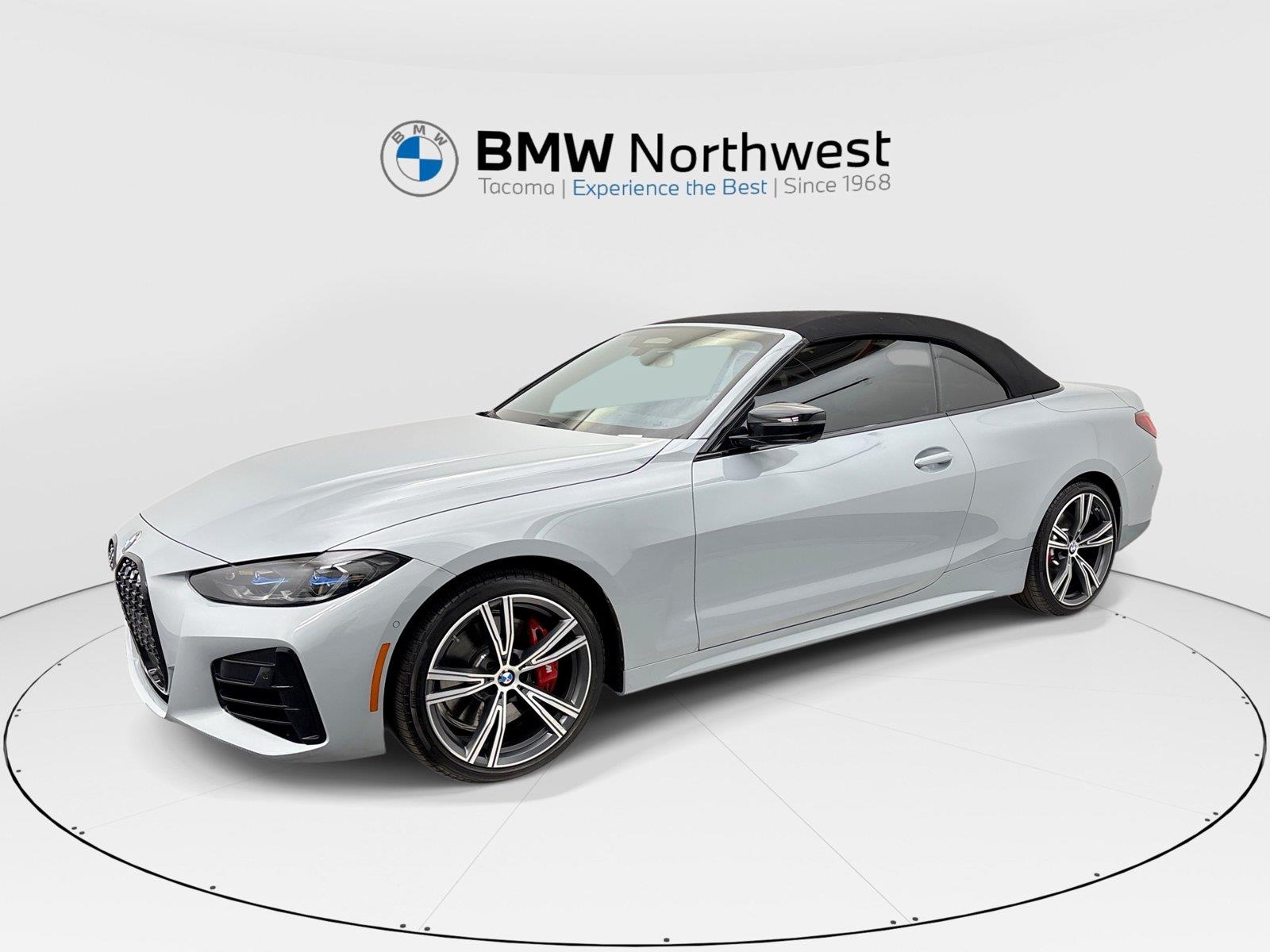 Gray (Brooklyn Grey Metallic) 2024 BMW 4 Series Convertible All-Wheel Drive 8-Speed Automatic