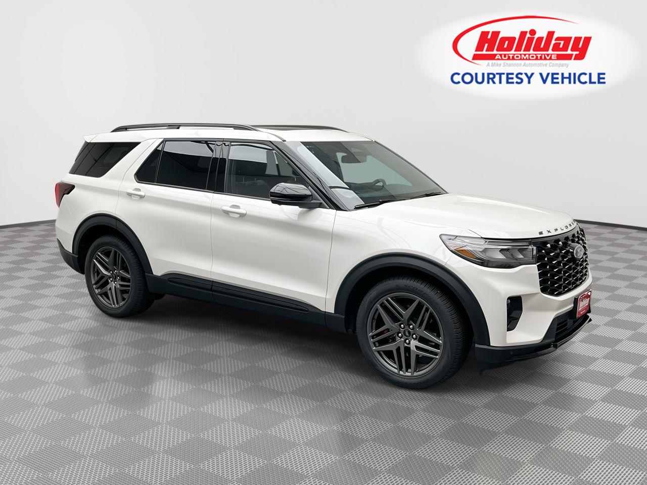 Star White Metallic Tri-Coat 2026 Ford Explorer SUV / Crossover All-Wheel Drive Automatic