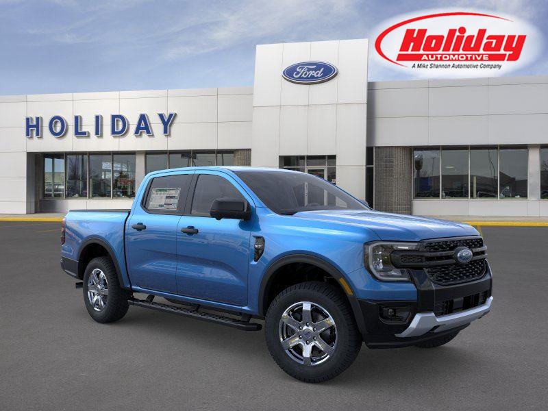 Blue 2026 Ford Ranger Pickup Truck Four-Wheel Drive Automatic