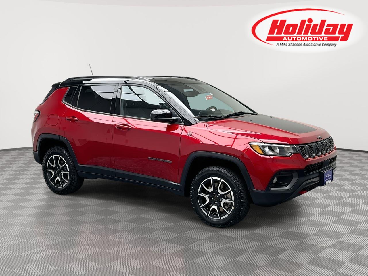 Red Hot Pearlcoat 2025 Jeep Compass SUV / Crossover Four-Wheel Drive 8-Speed Automatic