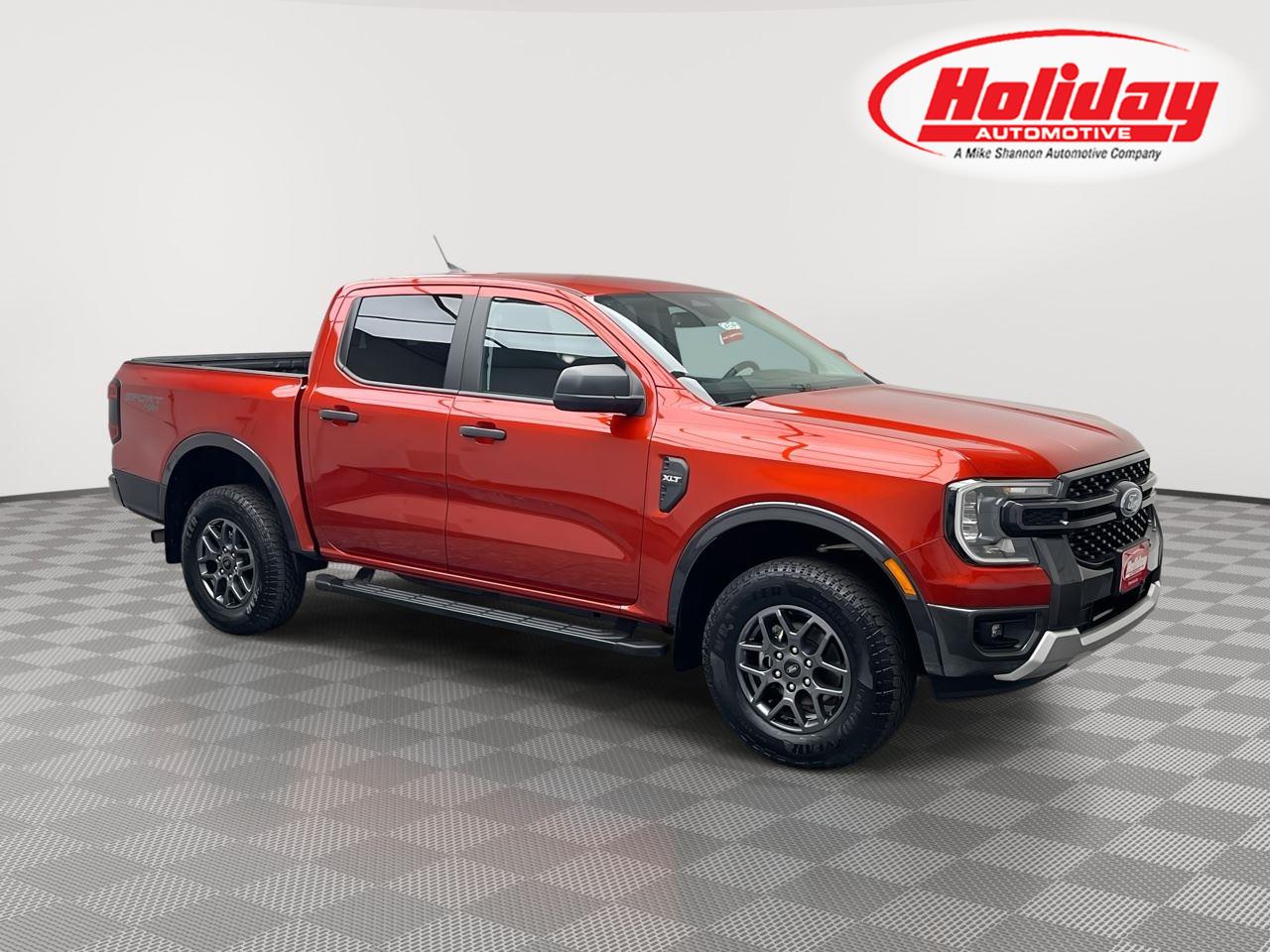 Hot Pepper Red Tinted Clearcoat 2024 Ford Ranger Pickup Truck Four-Wheel Drive Automatic