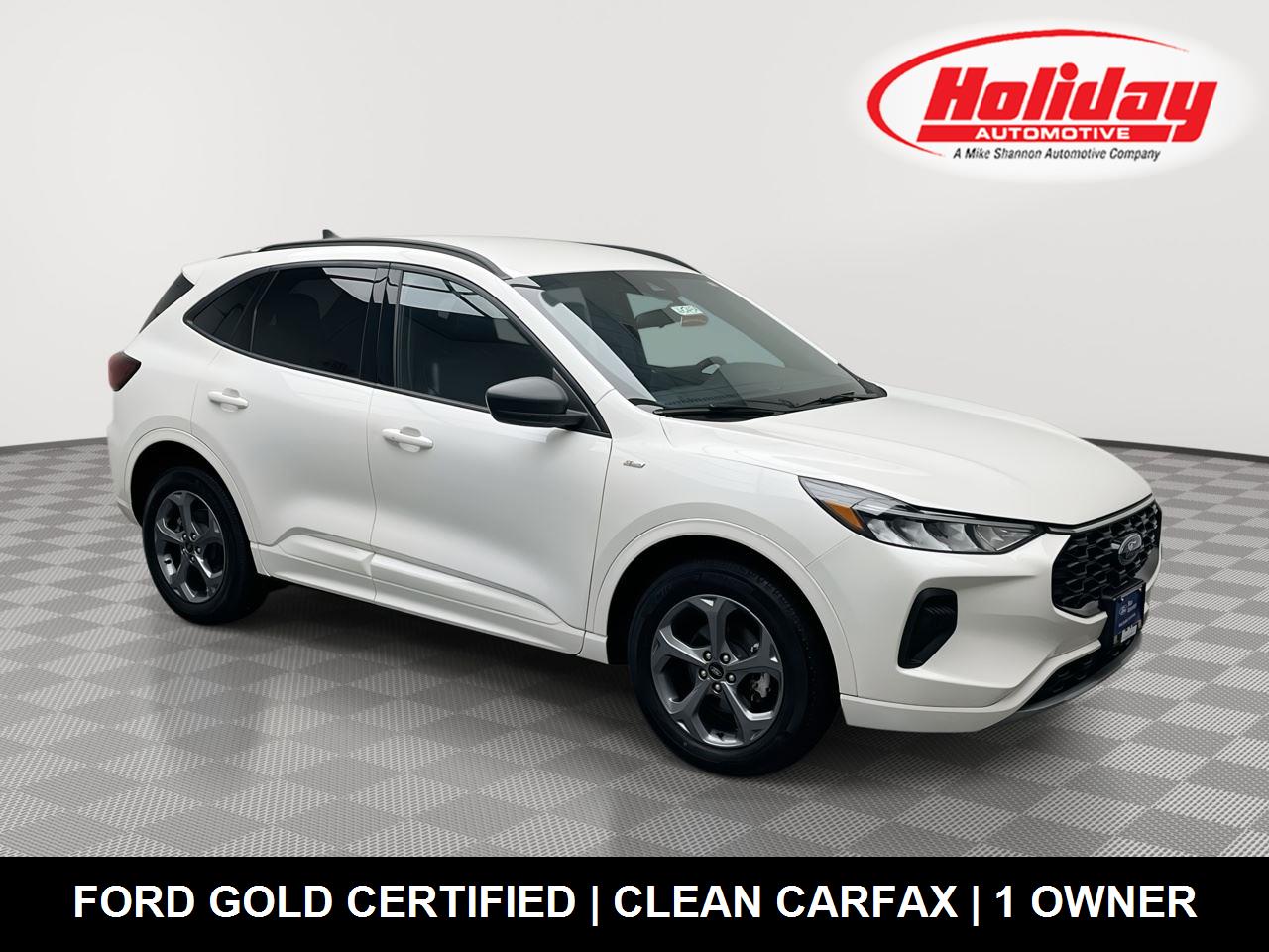 Star White Metallic Tri-Coat 2023 Ford Escape SUV / Crossover All-Wheel Drive 8-Speed Automatic