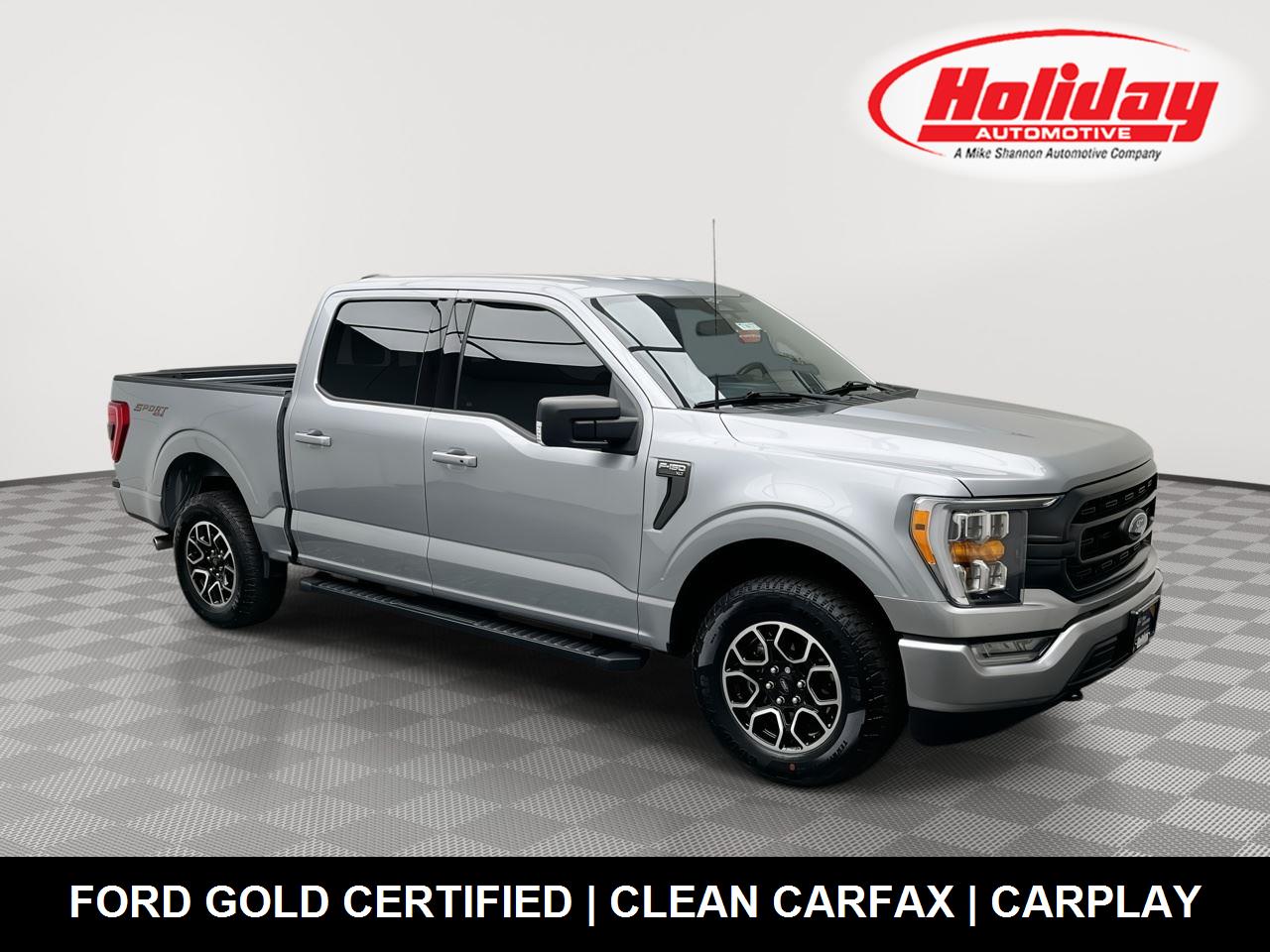 Iconic Silver 2023 Ford F-150 Pickup Truck Four-Wheel Drive Automatic