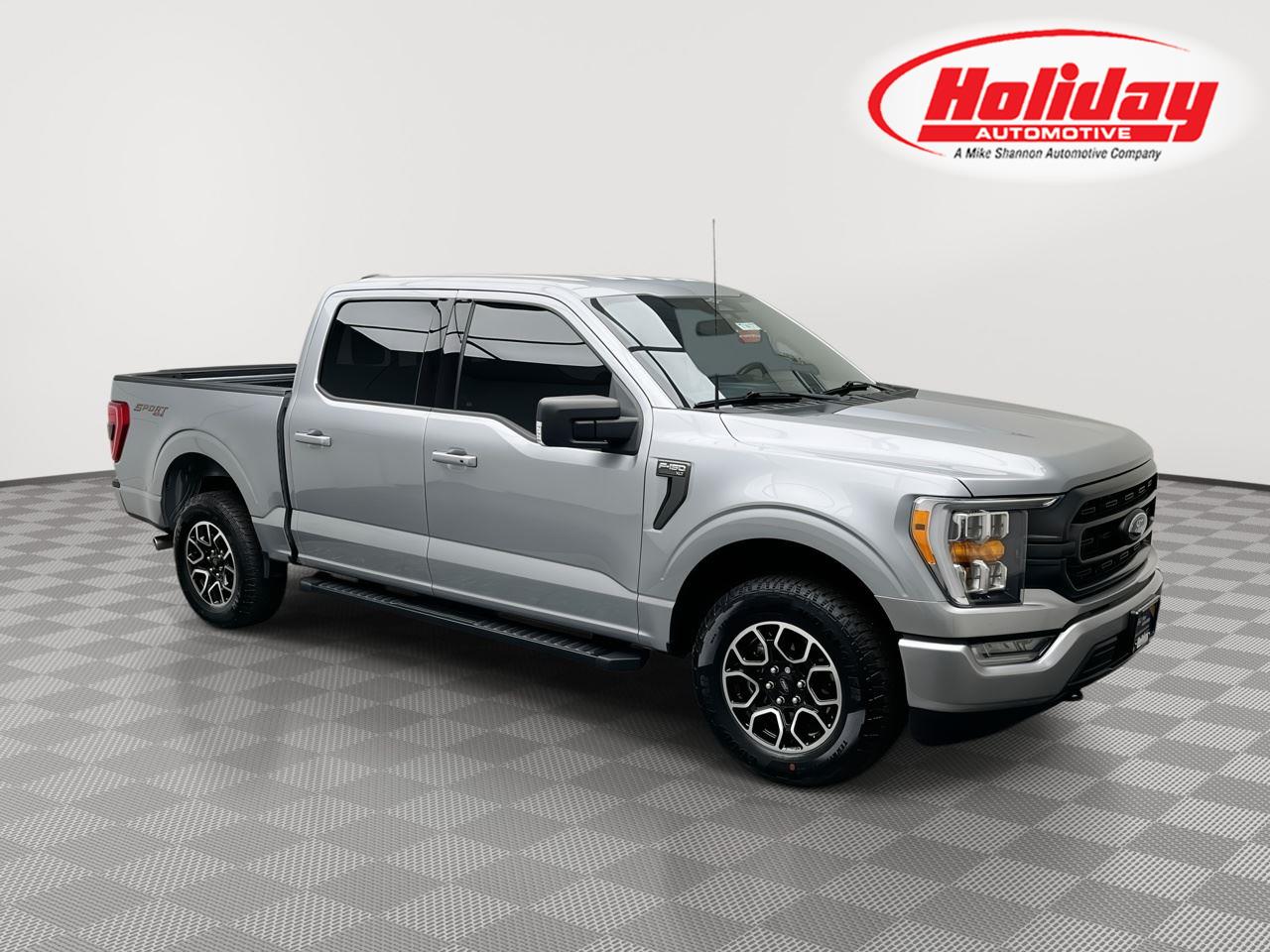 Iconic Silver 2023 Ford F-150 Pickup Truck Four-Wheel Drive Automatic