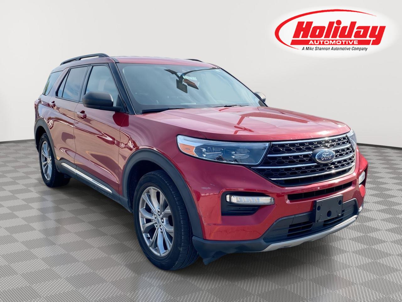 Rapid Red Metallic Tinted Clearcoat 2020 Ford Explorer SUV / Crossover All-Wheel Drive Automatic