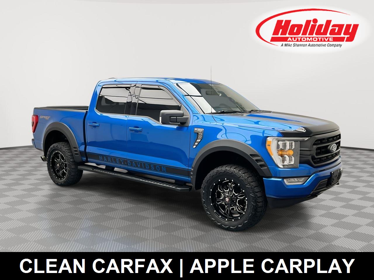 Velocity Blue 2021 Ford F-150 Pickup Truck Four-Wheel Drive Automatic