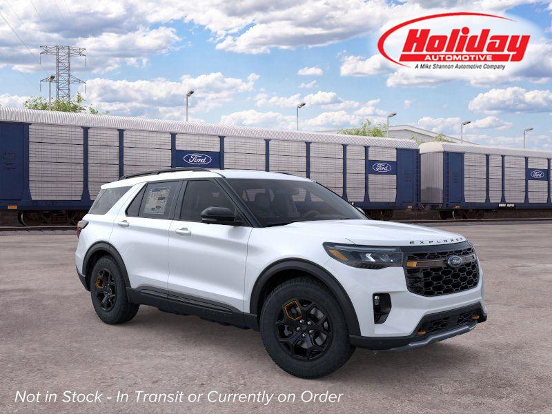 Star White Metallic Tri-Coat 2026 Ford Explorer SUV / Crossover All-Wheel Drive Automatic