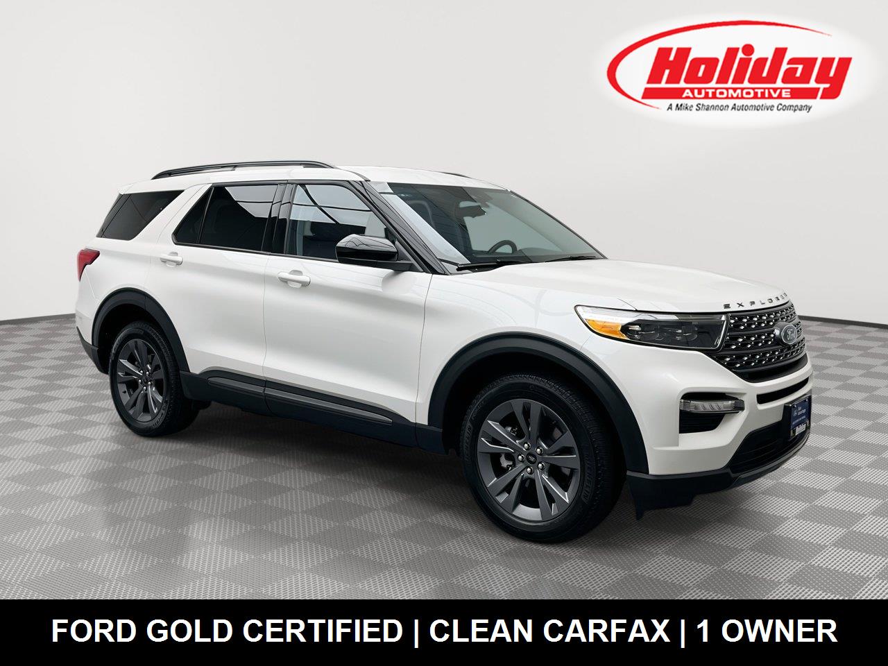 Star White Metallic Tri-Coat 2023 Ford Explorer SUV / Crossover All-Wheel Drive Automatic
