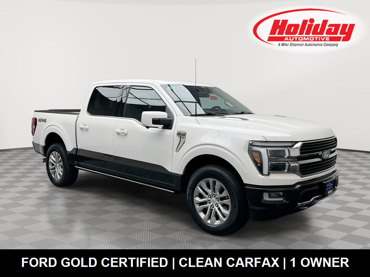 Star White Metallic Tri-Coat//Darkened Bronze 2024 Ford F-150 Pickup Truck Four-Wheel Drive Automatic