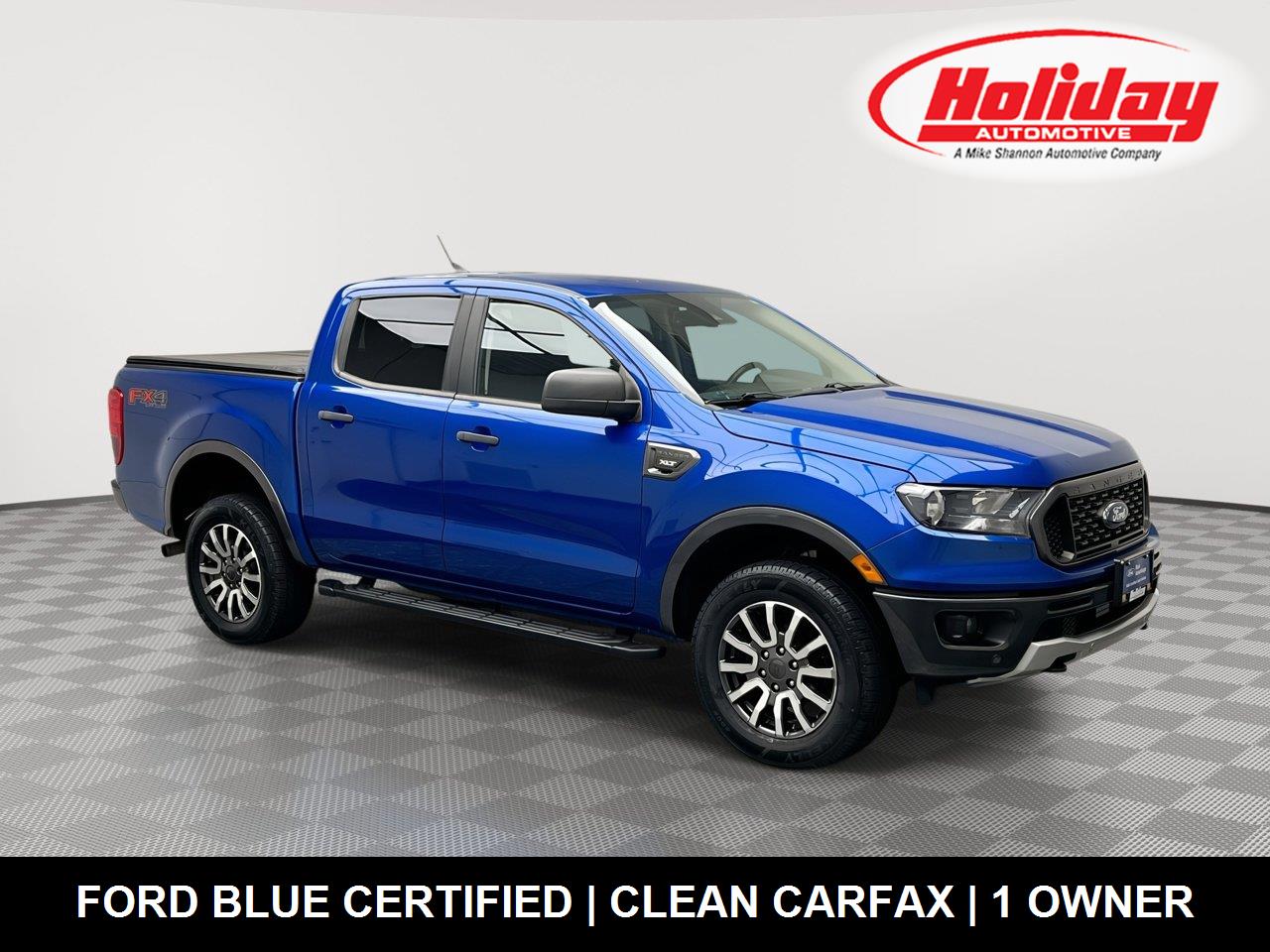 Lightning Blue 2019 Ford Ranger Pickup Truck Four-Wheel Drive Automatic